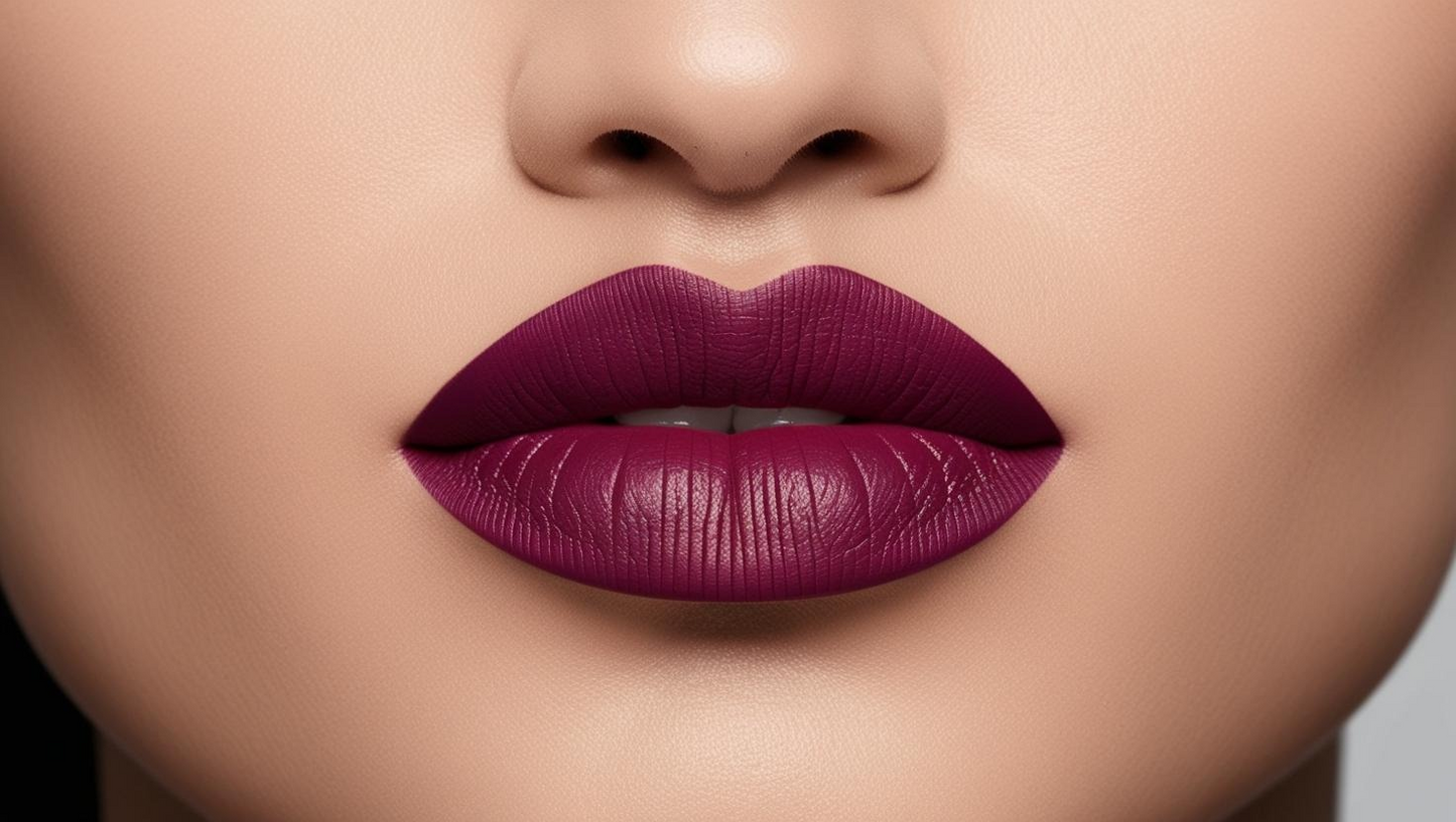 "CHERRY JUBILEE” VEGAN SPARKLING BERRY MATTE LIPSTICK
