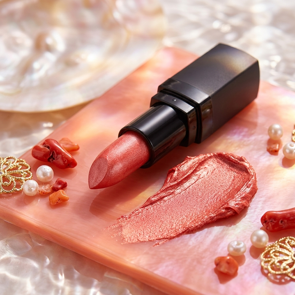 PRECIOUS CORAL Metallic Frosted Lipstick| Bailee Rose