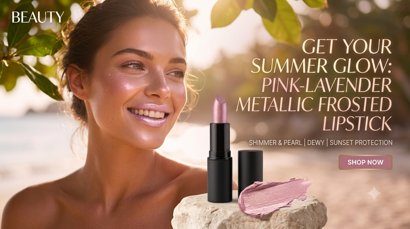 PALE LAVENDER Metallic Frosted Lipstick| Bailee Rose