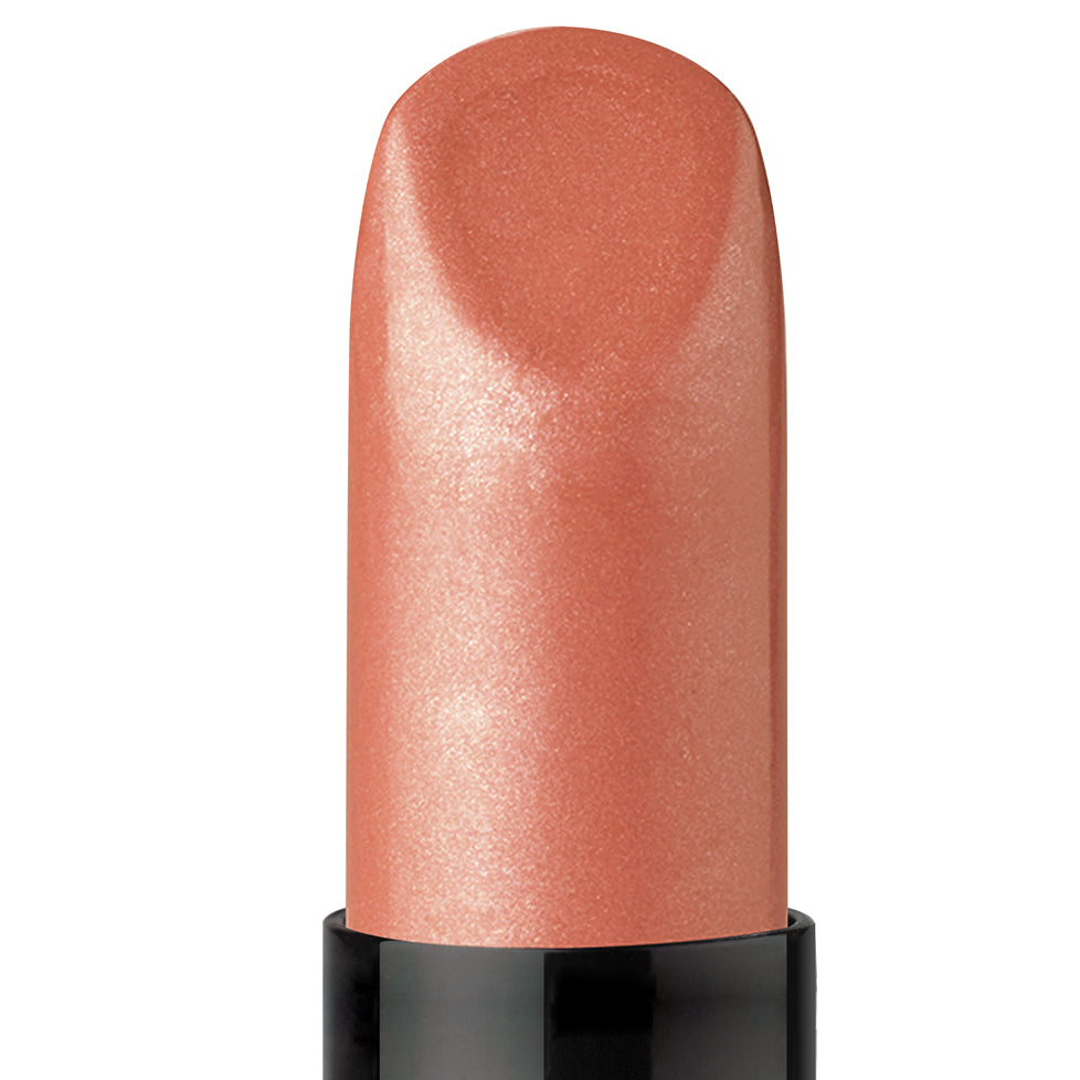 Heavenly Vegan Pearl Luxury Lipstick In a Shimmering Nude Peach Finish