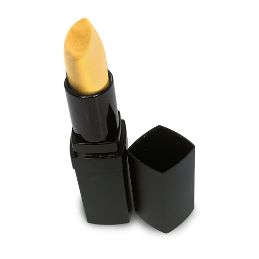 Vibrant Gold Frosted  Lipstick with an elegant metallic finish infused with botanical ingredients to deliver a deeply hydrating long-lasting finish.
