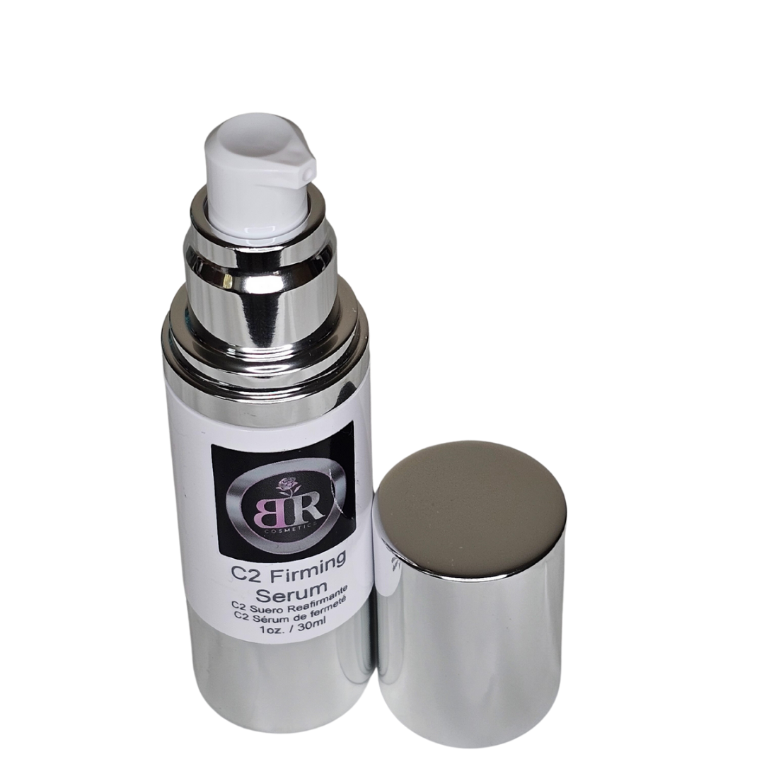 Bailee Rose Vitamin C Firming Serum with natural ingredients like green tea and hyaluronic acid.