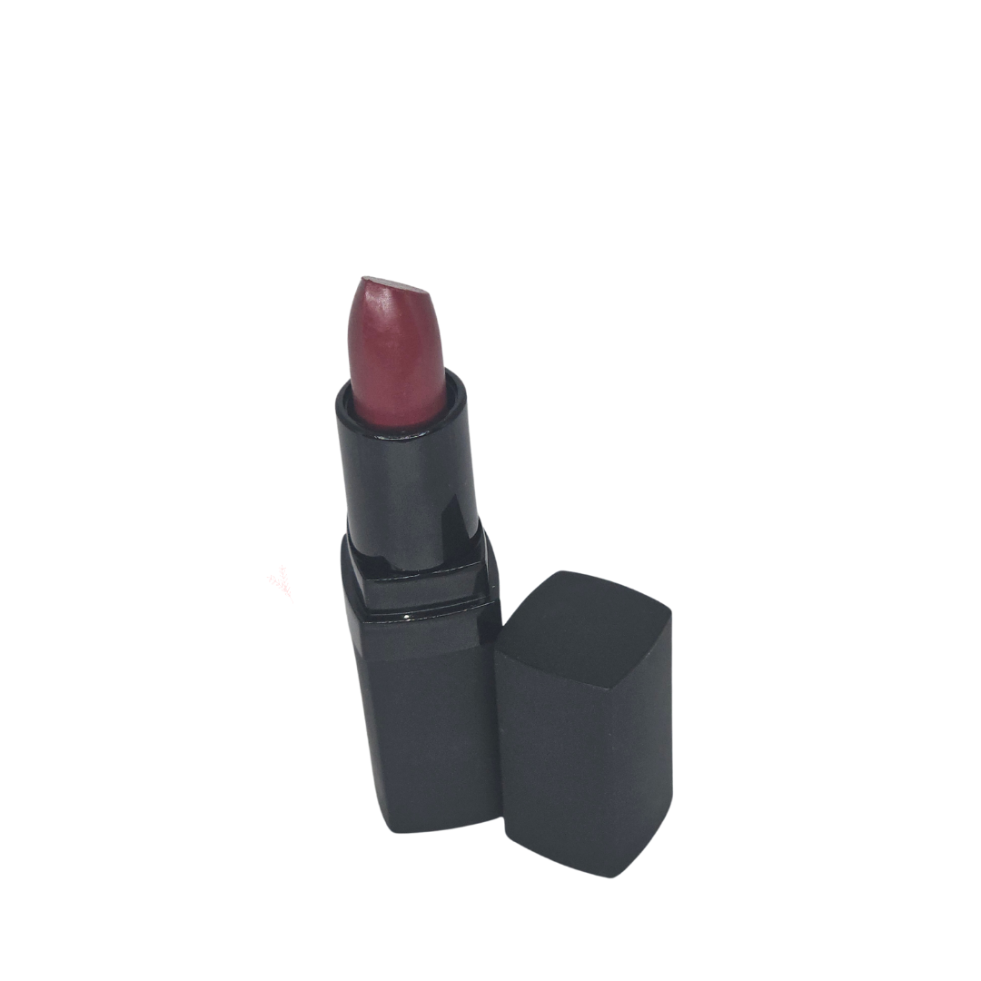 Merlot  is a long- lasting hydrating burgundy red lipstick