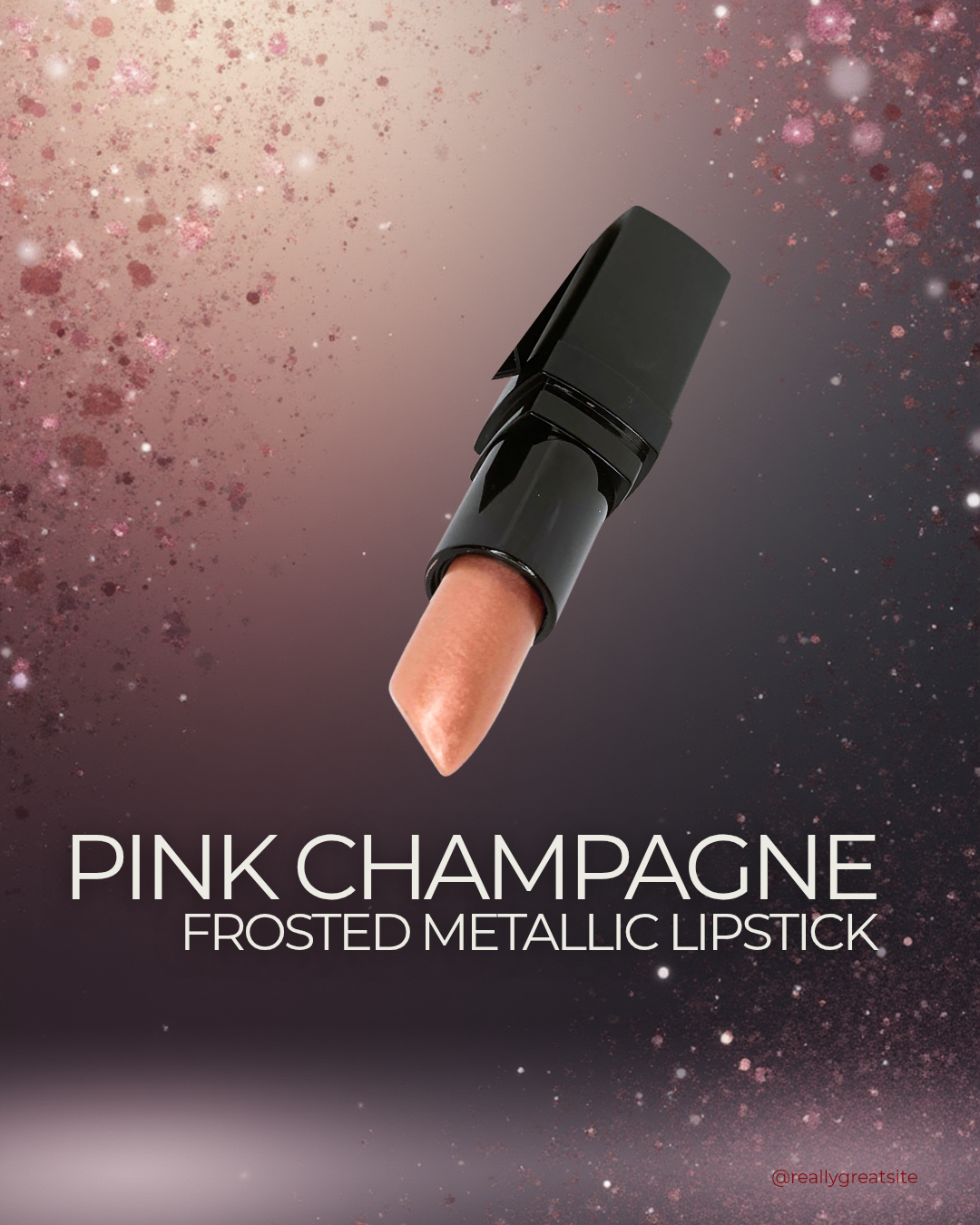 PINK CHAMPAGNE Metallic Frosted Lipstick | Bailee Rose