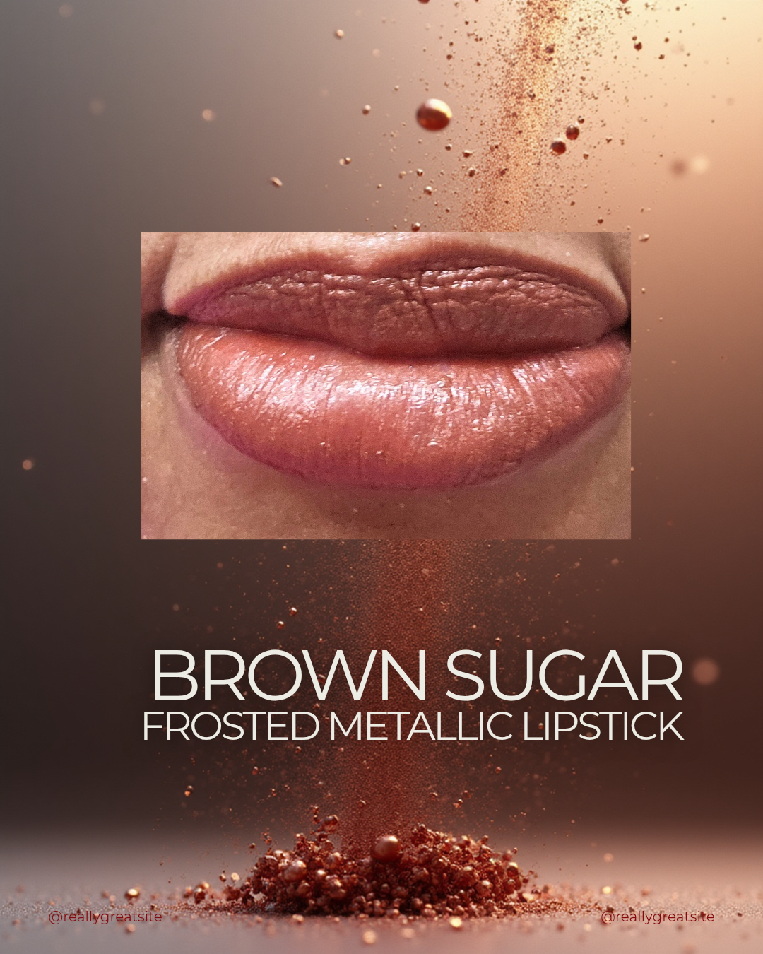 BROWN SUGAR Metallic Frosted Lipstick| Bailee Rose